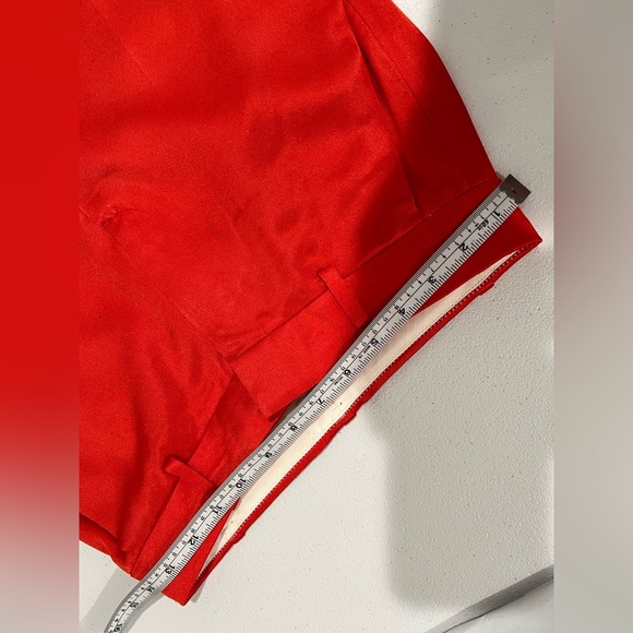 J crew wide-leg/palazzo/orange satin-effect trousers, size 0 NWT - Picture 5 of 8